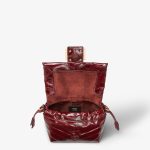 FENDI Mamma Baguette Small Burgundy inlaid hagfish leather mini-bag - Image 6